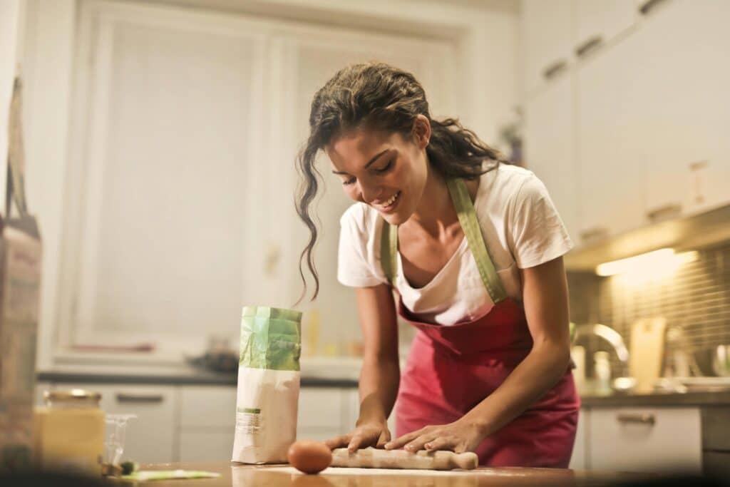 woman baking in the kitchen