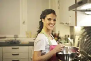 woman cooking in the kitchen