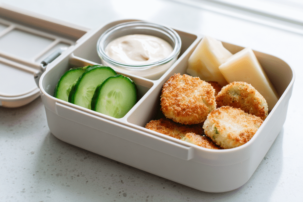 keto chicken nuggets lunchbox ideas