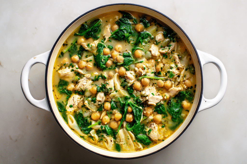 One-pot post-gym pasta cooking on stovetop